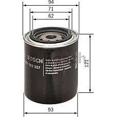 Filtru ulei se potriveste. FORD MAVERICK FORD USA EXPLORER NISSAN BLUEBIRD CABSTAR E DATSUN 140J LAUREL NAVARA PATROL GR IV PATR NISSAN TERRANO II (R20), Van, 06.1998 - 09.2007 BOSCH 0 451 103 357