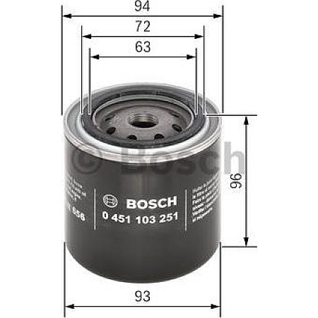 Filtru ulei se potriveste. FORD USA MUSTANG JEEP WRANGLER III LADA NIVA LAND ROVER DISCOVERY I RENAULT 30 UAZ CARGO AGCO GT AGCO CHRYSLER STRATUS (JX), Sabrioleta, 04.1996 - 04.2001 BOSCH 0 451 103 251