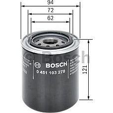 Filtru ulei se potriveste. BENTLEY ARNAGE MULSANNE JAGUAR XJ XJSC 2.9-6.8 09.73-12.20 JAGUAR XJ (X308), Sedan, 09.1996 - 06.2003 BOSCH 0 451 103 278