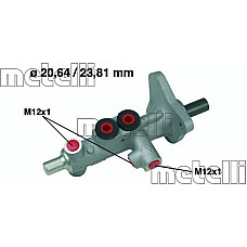 Pompa centrala, frana MERCEDES-BENZ C-CLASS (W203), Sedan, 05.2000 - 12.2007 Metelli 05-0627