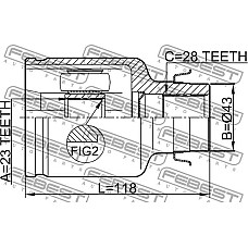 Cap planetara MAZDA 3 (BK), Hatchback, 10.2003 - 12.2009 Febest 0511-M320ATRH