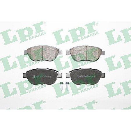 Set placute frana.frana disc Set placute frana Fata CITROEN C3 I C4 C4 I XSARA XSARA PICASSO PEUGEOT 1007 206 207 PEUGEOT 207 SW (WK_), Turism, 02.2007 - 12.2013 LPR 05P807