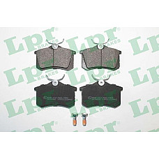Set placute frana.frana disc Set placute frana Spate AUDI A2 CITROEN C2 C3 III FIAT SCUDO NISSAN MICRA III PEUGEO VW GOLF PLUS (5M1, 521), Hatchback, 12.2004 - 12.2013 LPR 05P294