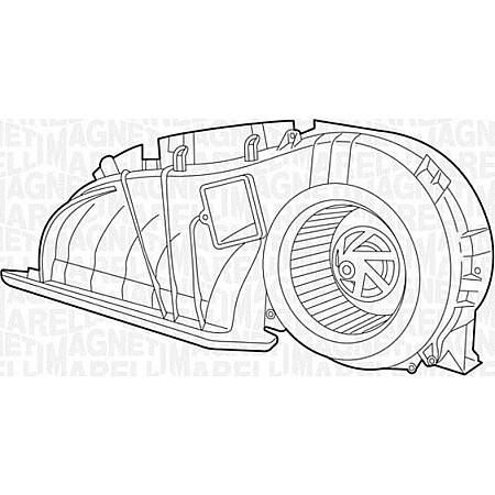 Aeroterma ventilator habitaclu RENAULT CLIO II (BB_, CB_), Hatchback, 03.1998 - Magneti Marelli 069401324010