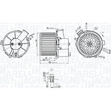 Ventilator. habitaclu Suflanta de aer PEUGEOT 307 1.4-2.0D 08.00-12.09 PEUGEOT 307 (3A/C), Hatchback, 08.2000 - 12.2012 Magneti Marelli 069412402010
