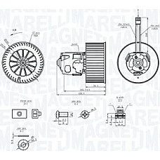 Ventilator. habitaclu Suflanta de aer BMW 5 F10 5 F11 ROLLS-ROYCE GHOST I 1.6-6.6 03.10-03.20 BMW 5 Touring VI (F11), Turism, 11.2009 - 02.2017 Magneti Marelli 069412365010