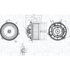 Ventilator. habitaclu Air blower CHEVROLET TRAX OPEL MOKKA - MOKKA X 1.4-1.8 06.12- CHEVROLET TRAX (KL1B), Crossover, 12.2012 - Magneti Marelli 069412363010