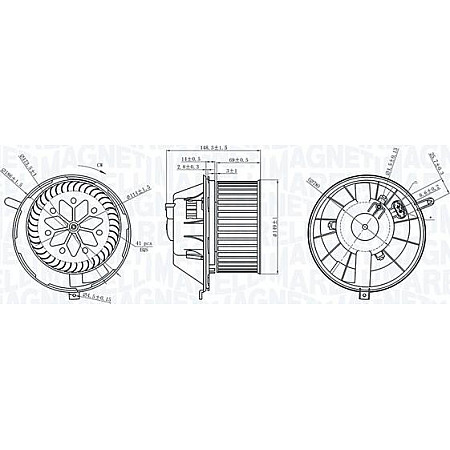 Ventilator. habitaclu Suflanta de aer AUDI A3 Q3 RENAULT MEGANE II SEAT ALHAMBRA ALTEA ALTEA XL LEON TOLEDO III S VW EOS (1F7, 1F8), Sabrioleta, 03.2006 - 08.2015 Magneti Marelli 069412229010