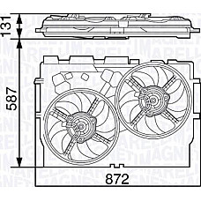 Ventilator. radiator Ventilator radiator cu carcasa FIAT DUCATO 2.2D-2.3D-3.0D 07.06- FIAT DUCATO (250_, 290_), Van, 07.2006 - Magneti Marelli 069422582010