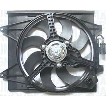 Ventilator. radiator Ventilator radiator cu carcasa ABARTH 500 - 595 - 695 FIAT 500 500 C FORD KA 0.9-1.4 07.07- FIAT 500 C II (312_), Sabrioleta, 09.2009 - Magneti Marelli 069422713010