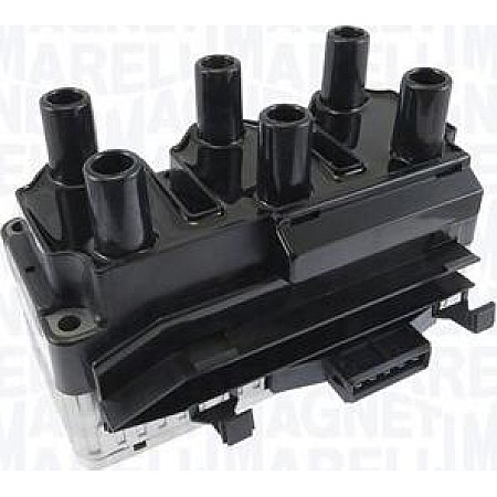Bobina de inductie BAEQ061 cu aprindere prin bobina FORD GALAXY 2.8 V6-95.11 VW GOLF III - VENTO 2.8 VR6-92.01 Passat VR VW TRANSPORTER IV (70B, 70C, 7DB, 7DK, 70J, 70K, 7DC, 7DJ), Autobuz, 09.1990 - 08.2004 Magneti Marelli 060717061012