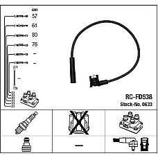 Set fise bujii FORD ESCORT V (AAL, ABL), Hatchback, 07.1990 - 09.1996 NGK 0633