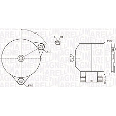 Alternator 12V 140A IVECO DAILY III DAILY IV DAILY V MASSIF CITROEN JUMPER JUMPY FIAT DUCATO PEUGEOT BOXER 2.0D-3 CITROEN JUMPER (Y), Autobuz, 04.2006 - Magneti Marelli 063731913010