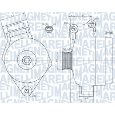 Alternator 14V 105A se potriveste. FORD FOCUS II 1.4 07.04-09.12 FORD FOCUS II (DA_, HCP, DP), Hatchback, 07.2004 - 09.2013 Magneti Marelli 063731925010