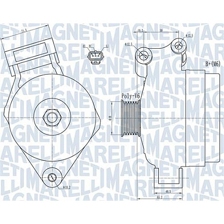 Alternator 14V 105A se potriveste. FORD FOCUS II 1.4 07.04-09.12 FORD FOCUS II (DA_, HCP, DP), Hatchback, 07.2004 - 09.2013 Magneti Marelli 063731925010