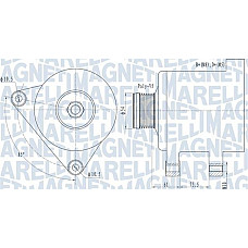 Alternator 12V 120A BMW 3 E46 LAND ROVER FREELANDER I MG MG ZT MG ZT- T ROVER 75 75 I 2.0D-3.2 02.99-10.06 ROVER 75 (RJ), Sedan, 02.1999 - 10.2005 Magneti Marelli 063731631010