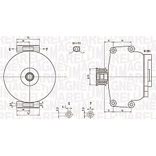Alternator 12V 200A MERCEDES SPRINTER 35-T B906 SPRINTER 46-T B906 SPRINTER 5-T B906 VIANO W639 VITO W447 VITO W6 MERCEDES-BENZ VITO (W639), Autobuz, 09.2003 - Magneti Marelli 063731846010