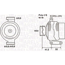 Alternator 12V 75A ALFA ROMEO MITO FIAT 500 500 C DOBLO DOBLO CARGO DOBLO-MINIVAN FIORINO-MINIVAN GRANDE PUNTO ID LANCIA MUSA (350_), Dubita, 10.2004 - 09.2012 Magneti Marelli 063731856010