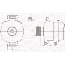 Alternator 12V 105A MINI R50 R53 R52 1.6 03.02-11.07 MINI Cooper I (R50, R53), Hatchback, 06.2001 - 09.2006 Magneti Marelli 063731869010