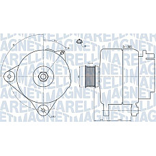 Alternator 14V 120A RENAULT CLIO III FLUENCE LAGUNA III MEGANE MEGANE II MEGANE III MODUS 1.4-1.6LPG 12.04- RENAULT CLIO III (BR0/1, CR0/1), Hatchback, 01.2005 - Magneti Marelli 063731887010