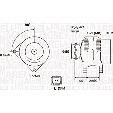 Alternator 14V 150A NISSAN INTERSTAR PRIMASTAR OPEL MOVANO VIVARO A RENAULT LAGUNA II MASTER II MEGANE II MEGANE RENAULT SCENIC II (JM0/1_), Dubita, 06.2003 - 07.2010 Magneti Marelli 063731827010