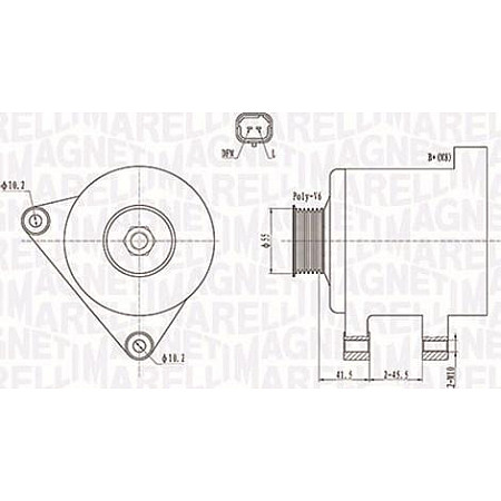 Alternator 12V 120A se potriveste. CITROEN BERLINGO BERLINGO MULTISPACE BERLINGO-MINIVAN C2 C3 I C3 II C3 PLURIEL C4 C4 I C5 I C PEUGEOT 308 SW I (4E_, 4H_), Turism, 09.2007 - 10.2014 Magneti Marelli 063731741010