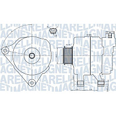Alternator 14V 150A FORD FIESTA V FUSION MAZDA 2 1.4D 11.01-12.12 MAZDA 2 (DY), Hatchback, 02.2003 - 06.2007 Magneti Marelli 063731778010