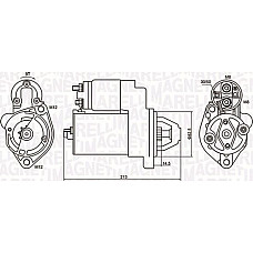 Electromotor 12V 11kW AUDI 100 C3 100 C4 80 B2 80 B3 80 B4 A3 A4 B5 A4 B6 A6 C4 A6 C5 CABRIOLET B3 COUPE B3 AUDI 80 IV (89, 89Q, 8A, B3), Sedan, 06.1986 - 10.1991 Magneti Marelli 063720612010