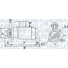 Electromotor 12V 09kW se potriveste. HYUNDAI ACCENT ACCENT I ACCENT II ACCENT III COUPE I ELANTRA III LANTRA I LANTRA II PO MITSUBISHI GALANT I (A12_), Sedan, 01.1977 - 08.1980 Magneti Marelli 063720349010