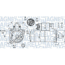 Electromotor 12V 19kW OPEL ASTRA H ASTRA H GTC ASTRA J ASTRA J GTC INSIGNIA A INSIGNIA A COUNTRY VECTRA C VE OPEL INSIGNIA A (G09), Hatchback, 07.2008 - 03.2017 Magneti Marelli 063721428010