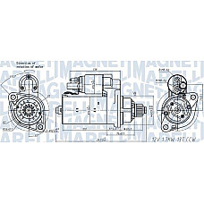 Electromotor 12V 17kW AUDI A1 A3 Q3 SEAT ALHAMBRA ALTEA XL IBIZA IV IBIZA IV SC LEON LEON SC LEON ST SKODA K SEAT LEON ST (5F8), Turism, 09.2012 - Magneti Marelli 063721508010