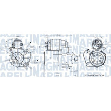 Electromotor 12V 08kW RENAULT CLIO II KANGOO KANGOO EXPRESS LAGUNA I LAGUNA II MEGANE I MEGANE I COACH MEGAN RENAULT LAGUNA I Grandtour (K56_), Turism, 09.1995 - 08.2002 Magneti Marelli 063721174010
