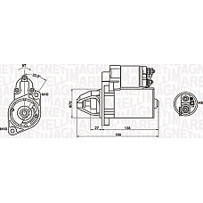 Electromotor 12V 11kW MERCEDES C A205 C C204 C C205 C CL203 C W203 C W204 C W205 C T-MODEL S203 C T-MODEL S2 MERCEDES-BENZ E-CLASS (W212), Sedan, 01.2009 - 12.2016 Magneti Marelli 063721283010