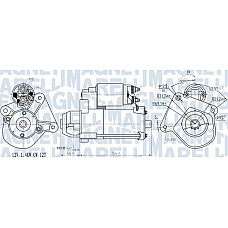 Electromotor 12V 14kW FORD B-MAX ECOSPORT FIESTA V FIESTA VI FUSION TOURNEO COURIER B460 TRANSIT COURIER B46 FORD TOURNEO COURIER B460 (JU2), Dubita, 02.2014 - Magneti Marelli 063721275010