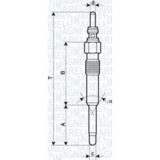 Bujie incandescenta scanteie SVEChA FORD ALFA VOYAGER ROVER 400 (RT), Sedan, 03.1995 - 03.2000 Magneti Marelli 062900006304