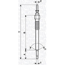 Bujie incandescenta Bujii incandescente HONDA CIVIC VII OPEL ASTRA G ASTRA H ASTRA H CLASSIC ASTRA H GTC ASTRA J OPEL COMBO (COMBO-C), Box/MPV, 10.2001 - Magneti Marelli 062900135304