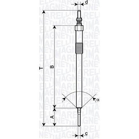Bujie incandescenta Bujii incandescente MERCEDES CLS C218 CLS SHOOTING BRAKE X218 E A207 E C207 E T-MODEL S212 E MERCEDES-BENZ E-CLASS (C207), Compartiment, 01.2009 - 12.2016 Magneti Marelli 062900137304