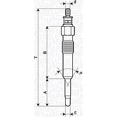 Bujie incandescenta Bujii incandescente VOLVO V40 HONDA ACCORD V ACCORD VI CIVIC VI LAND ROVER FREELANDER I MG MG ROVER 45 (RT), Hatchback, 02.2000 - 05.2005 Magneti Marelli 062900126304