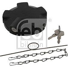 Buson. rezervor de combustibil Capacul rezervorului de combustibil latime 80mm cu cheie clapeta din lateral cu lant se potrivest RENAULT TRUCKS C, 01.2013 - Febi Bilstein 06286