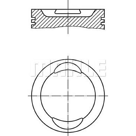 Piston 708 STD FIAT BRAVA BRAVO I DOBLO DOBLO-MINIVAN MAREA PALIO PANDA PANDA-HATCHBACK PUNTO PUNTO-HATCHBACK SIE FIAT PALIO Weekend (178_, 173_, 373_, 374_), Turism, 04.1996 - MAHLE 009 41 00