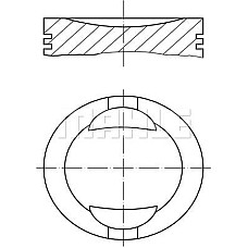 Piston 70 STD FIAT CINQUECENTO PANDA PANDA-HATCHBACK PUNTO SEICENTO - 600 UNO LANCIA Y Y10 1.1 07.89- FIAT PANDA II (169_), Hatchback Van, 03.2004 - MAHLE 009 36 00