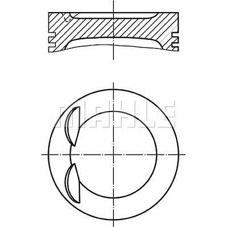 Piston 8251 STD AUDI A3 A4 ALLROAD B8 A4 B8 A5 A6 C7 Q3 Q5 TT SEAT ALHAMBRA ALTEA XL EXEO EXEO ST LEON SKODA OCTA VW PASSAT (3C2), Sedan, 03.2005 - 12.2010 MAHLE 028 PI 00119 000