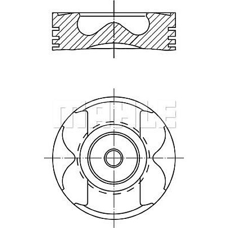 Piston MERCEDES-BENZ C-CLASS T-Model (S202), Turism, 06.1996 - 03.2001 MAHLE 004 57 00