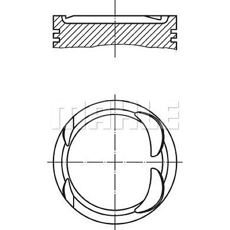 Piston 8271 NISSAN PRIMASTAR OPEL VIVARO A RENAULT CLIO II ESPACE III ESPACE IV LAGUNA I LAGUNA II MEGANE I MEGAN RENAULT MEGANE I Coach (DA0/1_), Compartiment, 03.1996 - 08.2003 MAHLE 021 PI 00117 000
