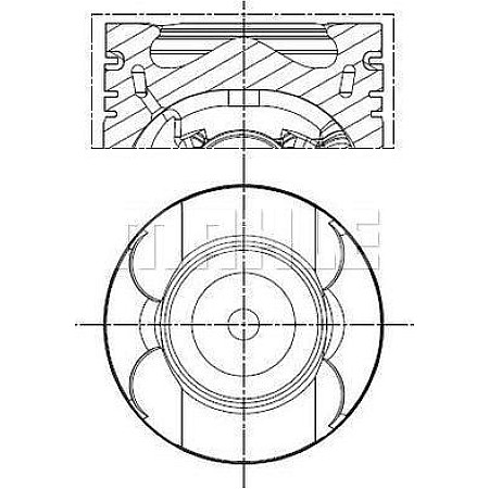 Piston 83 fits. MERCEDES C A205 C C204 C C205 C T-MODEL S204 C T-MODEL S205 C W204 C W205 CLS C218 CLS SHOOTING BRAKE X218 E A20 MERCEDES-BENZ VITO Mixto (Double Cabin) (W447), Furgon/Estate, 10.2014 - MAHLE 001 PI 00133 000