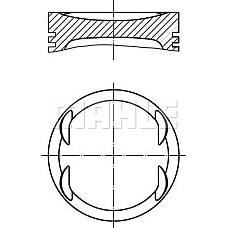 Piston 795 050 CHEVROLET CORSA OPEL ASTRA F ASTRA F CLASSIC ASTRA G CORSA B TIGRA VECTRA B ZAFIRA A 1.6 03.93-06. VAUXHALL ASTRA Mk III (T92), Turism, 03.1991 - 12.1998 MAHLE 011 69 02