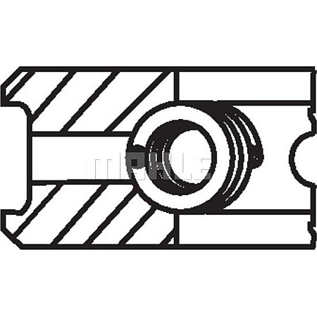 Set segmenti piston 88 STD 175 2 4 EN piston CITROEN CX I CX II JEEP CJ5 - CJ8 PEUGEOT 505 RENAULT 18 18 RENAULT TRAFIC (P6), Cadru de sprijin, 03.1980 - 04.1989 MAHLE 039 43 N0
