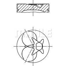 Piston MERCEDES-BENZ G-CLASS (W463), Crossover, 09.1989 - MAHLE 002 93 02