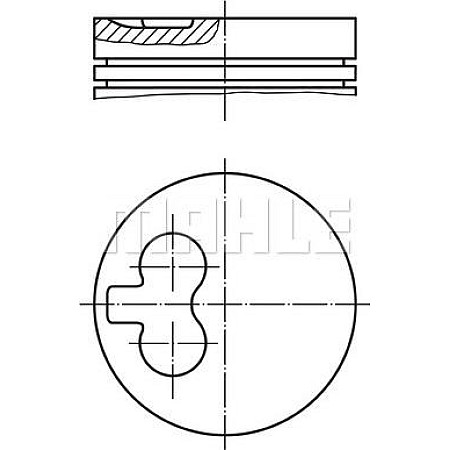 Piston 8051 100 AUDI 100 C3 100 C4 80 B3 SEAT CORDOBA IBIZA II INCA TOLEDO I SKODA FELICIA I FELICIA II VW CADDY VW POLO (6N1), Hatchback, 10.1994 - 10.1999 MAHLE 029 82 13