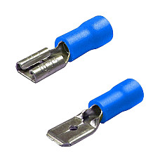 Kit papuci electrici 40buc, mama,tata - 6,3x0,8mm - Albastru
